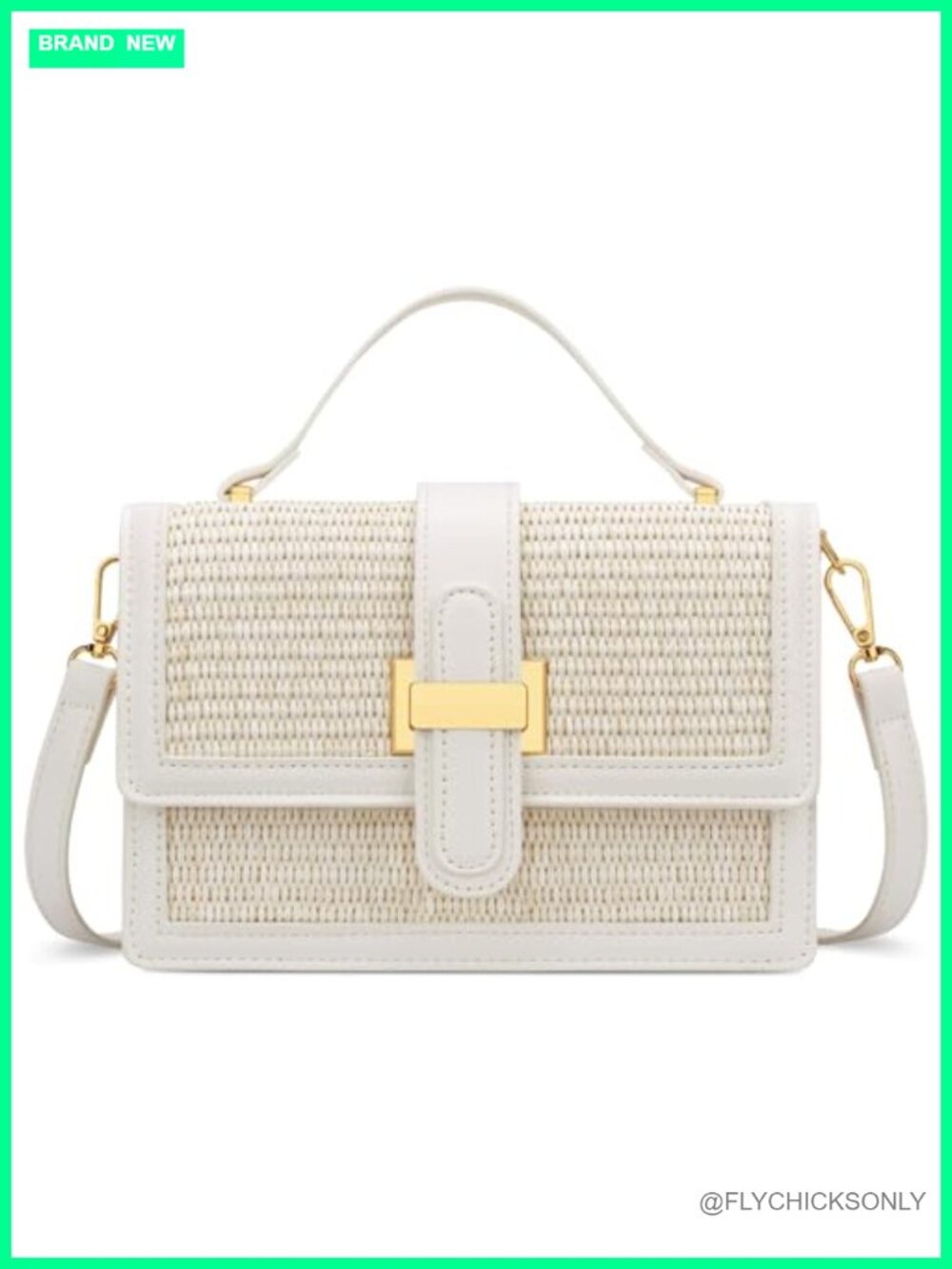 Straw Crossbody Bag Women Top Handle Purse Small Designer Handbag